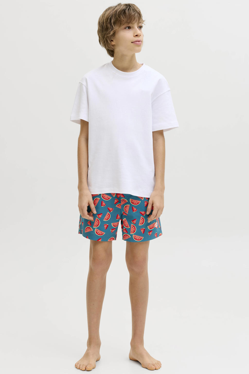 JACK & JONES JUNIOR zwemshort blauw/rood