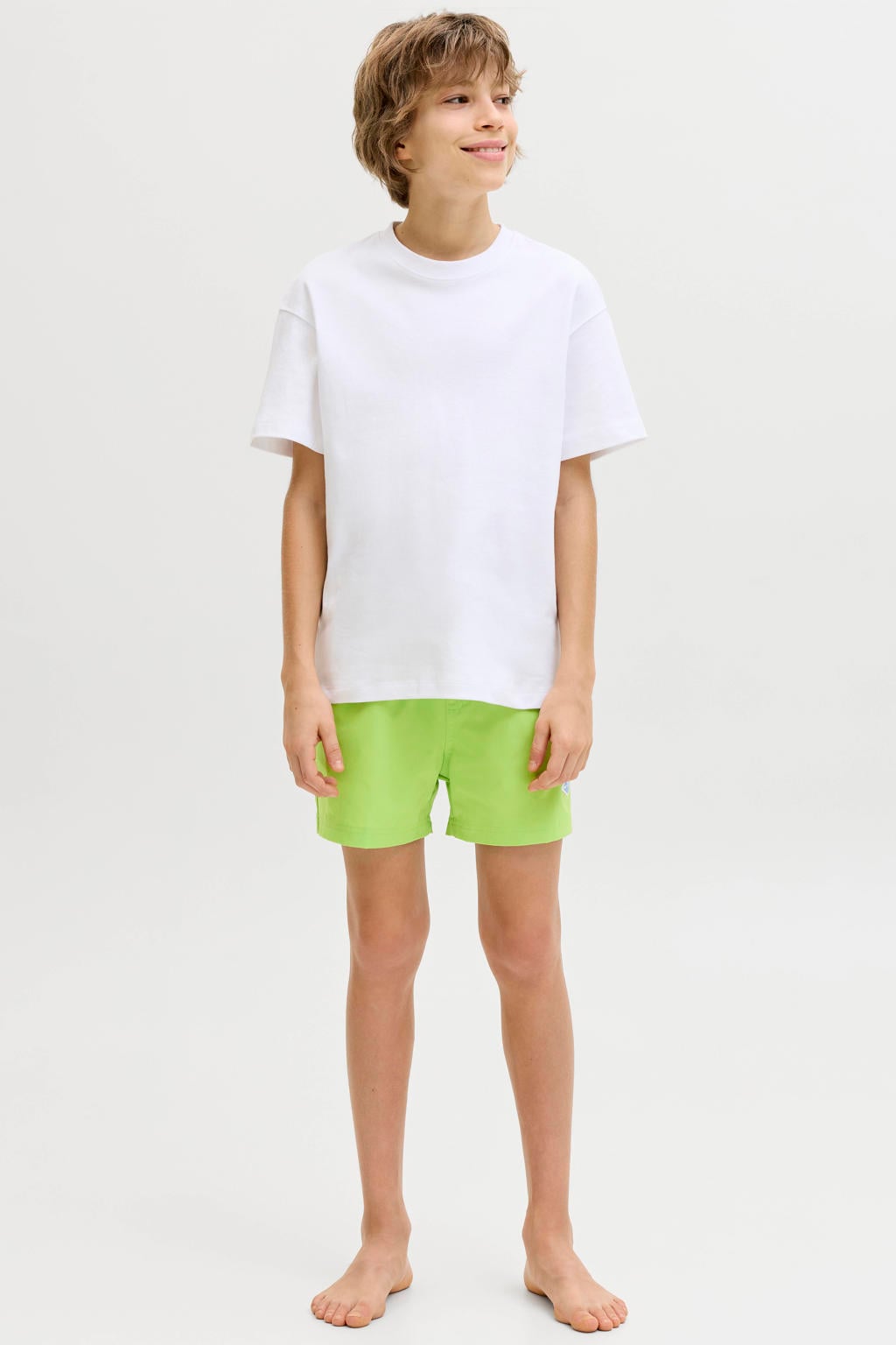 JACK & JONES JUNIOR zwemshort limegroen