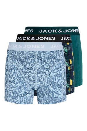 boxershort - blauw/groen (set van 3)