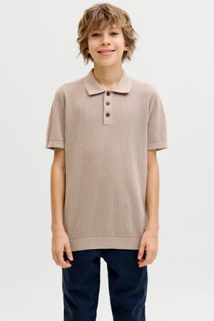 polo zand fijn gebreid