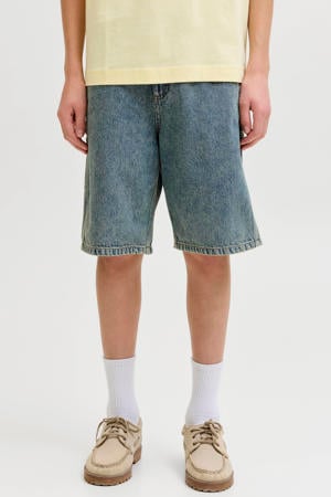 baggy denim short medium blue denim