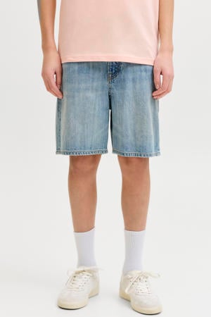 denim short medium blue denim