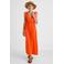 Geisha zomerjurk met rijgdetail - oranje