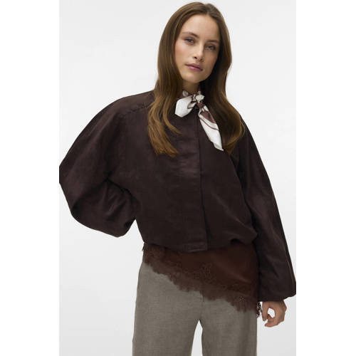 VERO MODA sjaal VMMIA met stippen ecru/bruin afbeelding