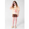 Shoeby T-shirt oranje/wit