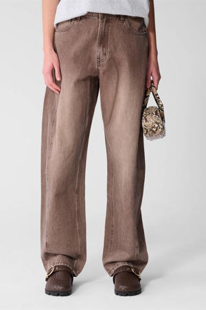 high waist barrel jeans bruin