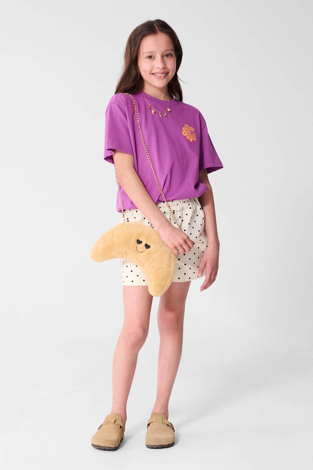Shoeby T-shirt met backprint paars