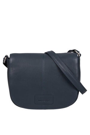leren crossbody tas Soft Skylar donkerblauw