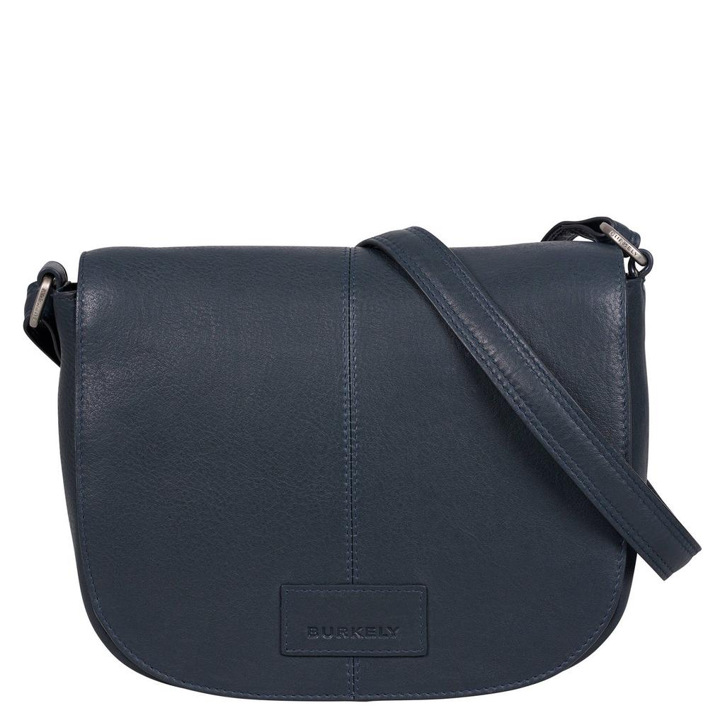 BURKELY leren crossbody tas Soft Skylar donkerblauw