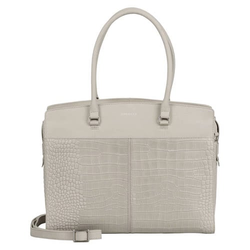 BURKELY 15.6 inch leren werktas Cool Colbie grijs afbeelding