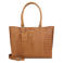 BURKELY leren handtas met laptopvak Cool Colbie cognac