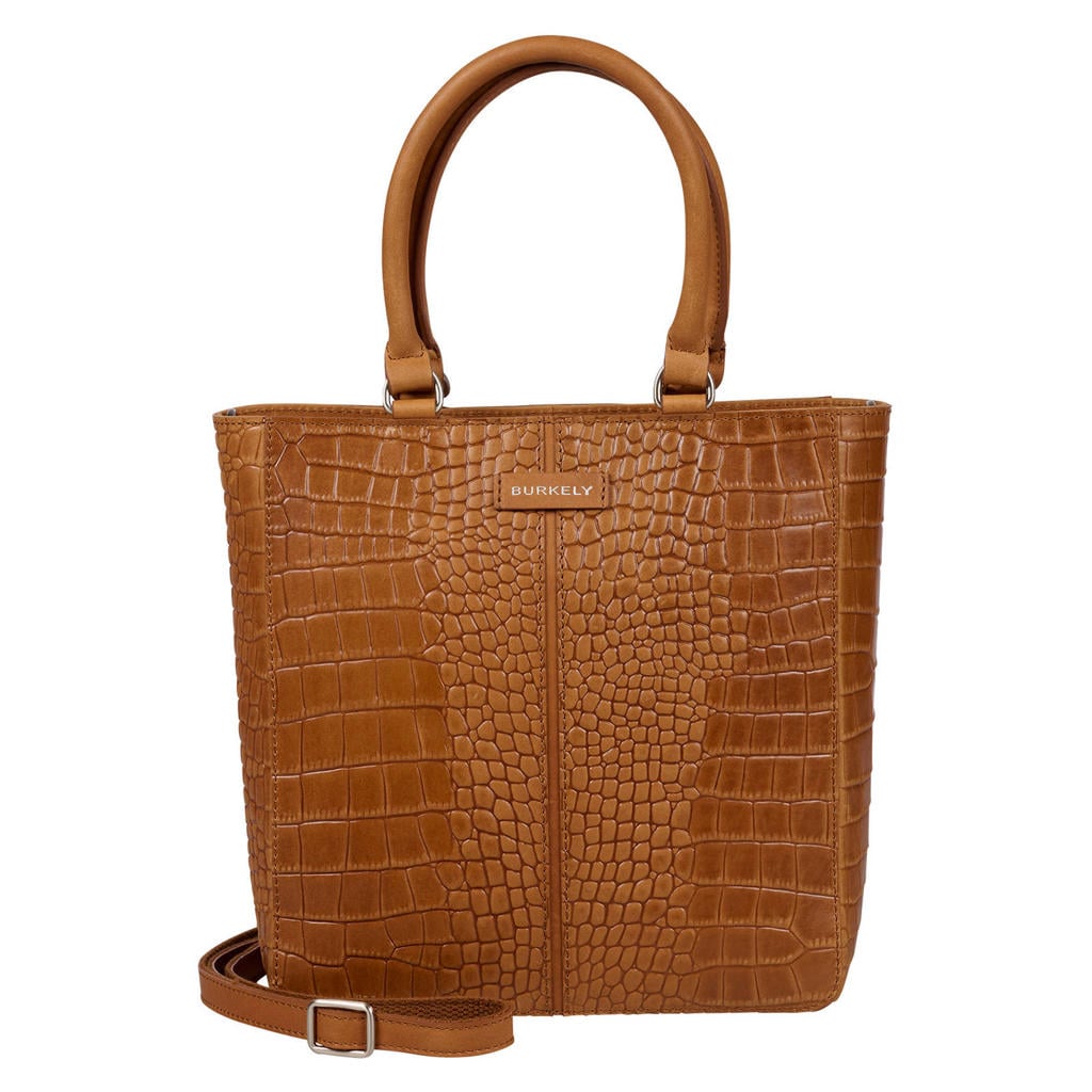 BURKELY leren shopper Cool Colbie cognac