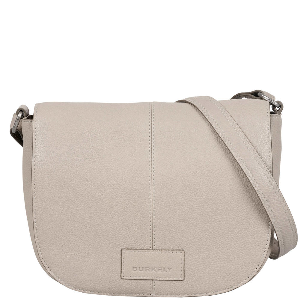 BURKELY leren crossbody tas Soft Skylar grijs