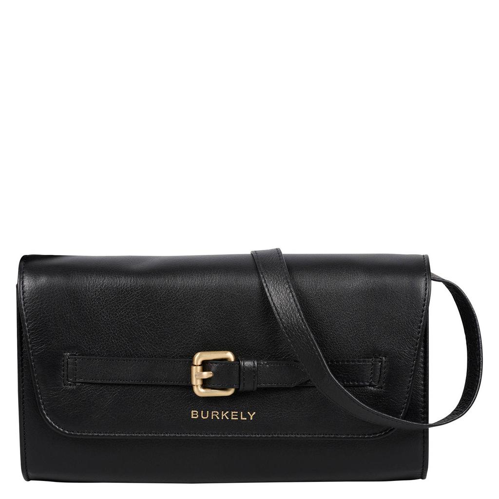 BURKELY leren crossbody clutch Demi zwart