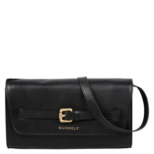 leren crossbody clutch Demi zwart