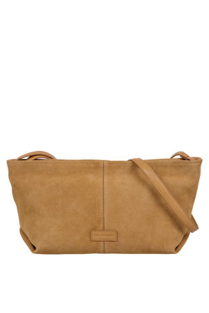 suède crossbody tas Vienna cognac
