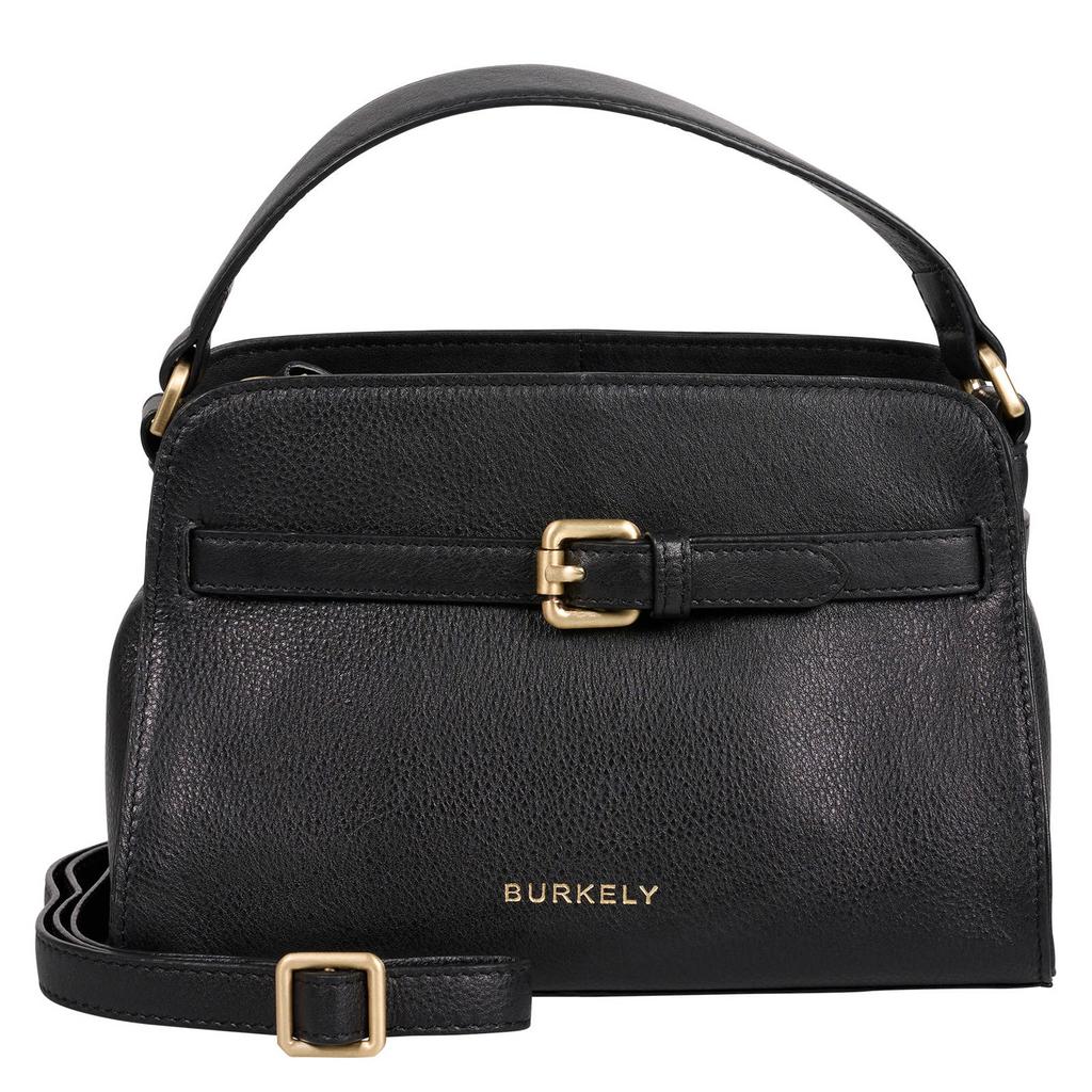 BURKELY leren mini handtas Demi zwart