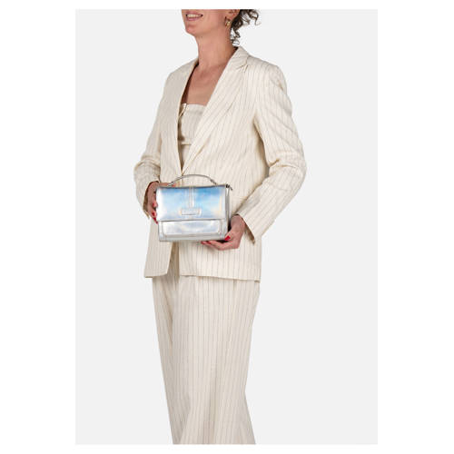 BURKELY leren crossbody tas Cool Colbie zilverkleurig afbeelding