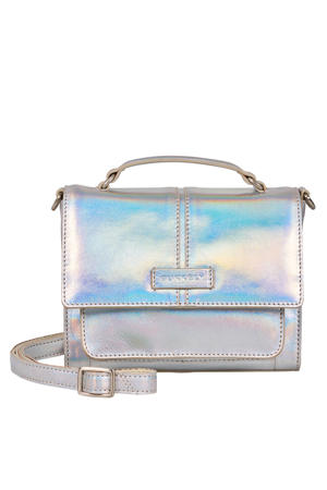 leren crossbody tas Cool Colbie zilverkleurig
