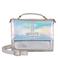BURKELY leren crossbody tas Cool Colbie zilverkleurig