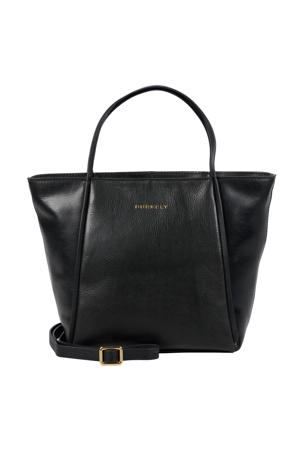 leren handtas Fine Florence zwart