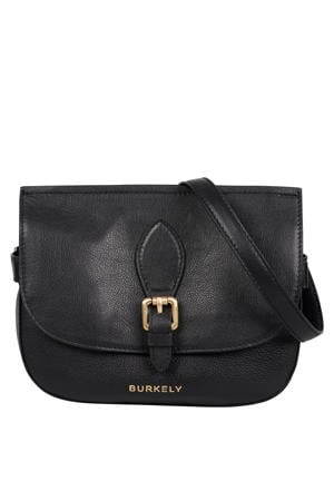 leren crossbody tas Demi zwart