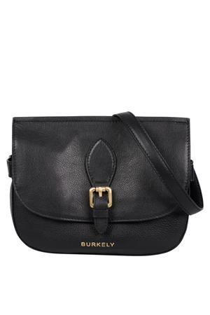 leren crossbody tas Demi zwart