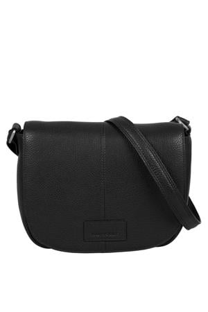 leren crossbody tas Soft Skylar zwart