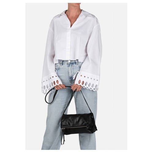 BURKELY leren crossbody tas Nalan zwart afbeelding