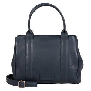 leren mini handtas Soft Skylar donkerblauw
