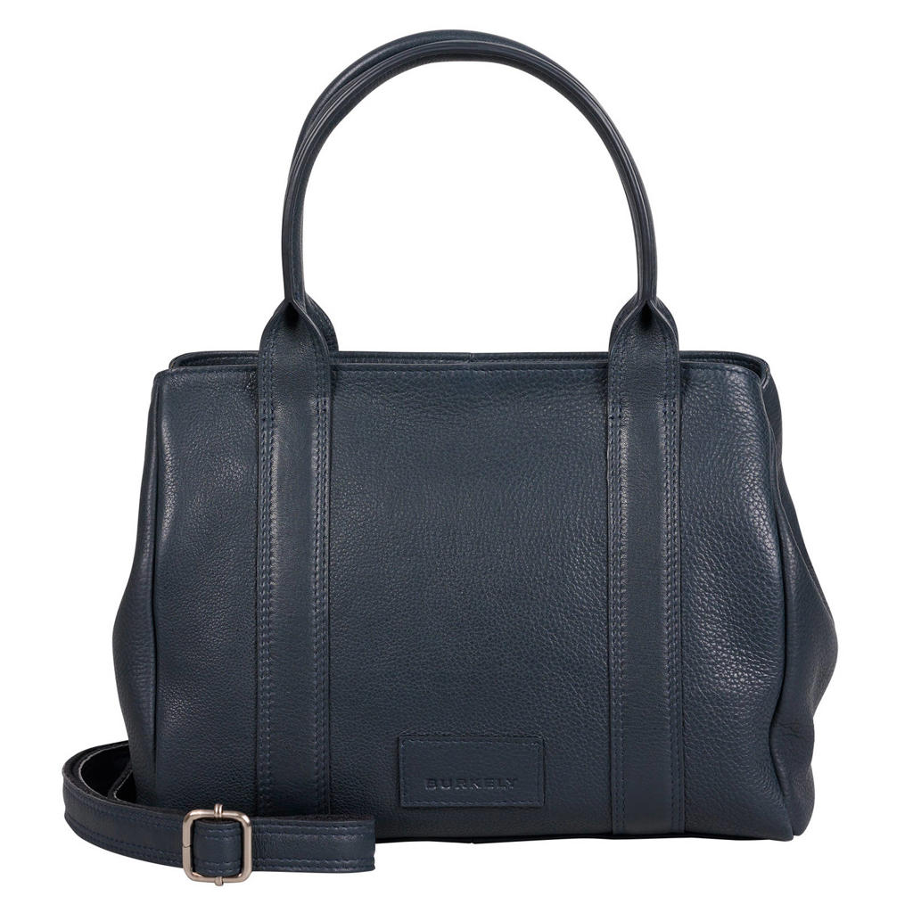 BURKELY leren mini handtas Soft Skylar donkerblauw