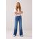 Summum high waist wide leg jeans medium blue denim