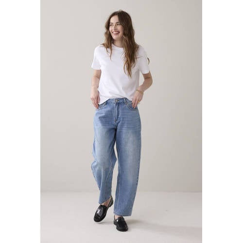 Summum barrel jeans medium blue denim afbeelding