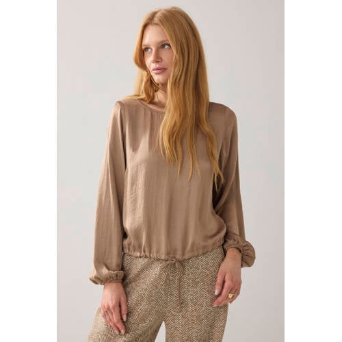 Summum blousetop bruin afbeelding