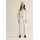 Summum straight regular waist broek met krijtstreep ecru