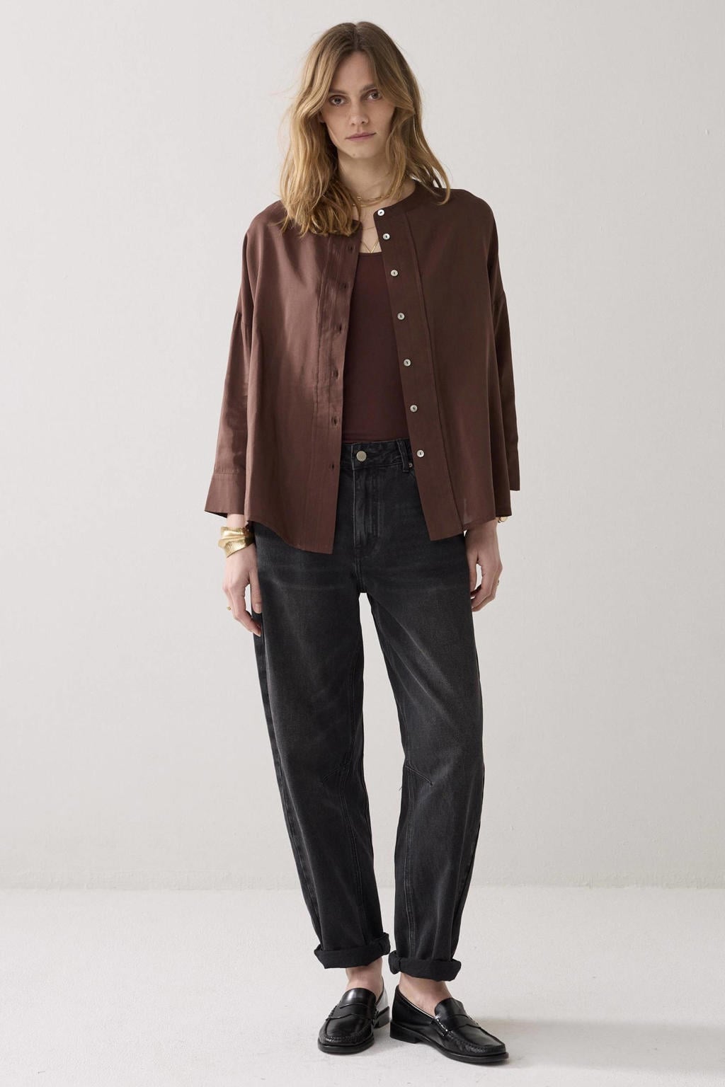 Summum blouse bruin