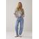 Summum gestreepte blouse zilver