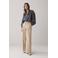 Summum wide leg regular waist broek beige