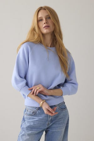 cropped trui blauw