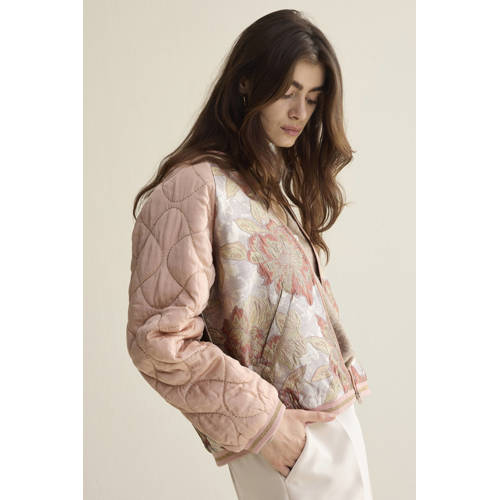 Summum bomberjack met glitter oudroze afbeelding