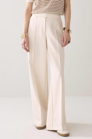 wide leg regular waist pantalon