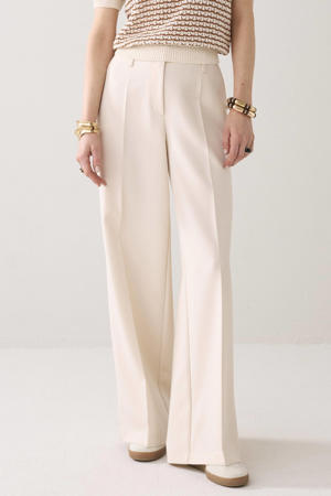 wide leg regular waist pantalon