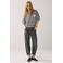 Summum gestreepte top zwart