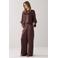 Summum wide leg regular waist broek bruin