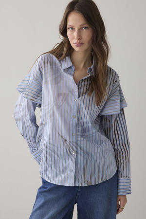 blouse lichtblauw