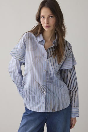blouse lichtblauw
