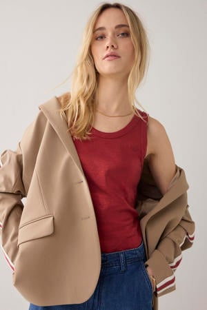 mouwloze top