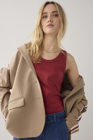 mouwloze top