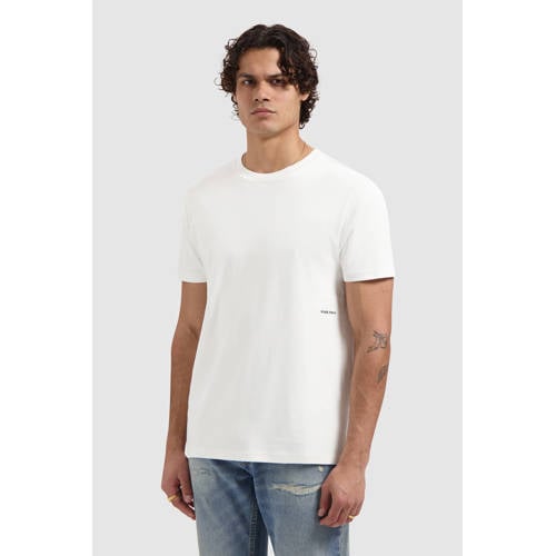 Pure Path Rechtvallend T-shirt ecru afbeelding