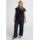 ONLY CARMAKOMA high waist broek donkerblauw